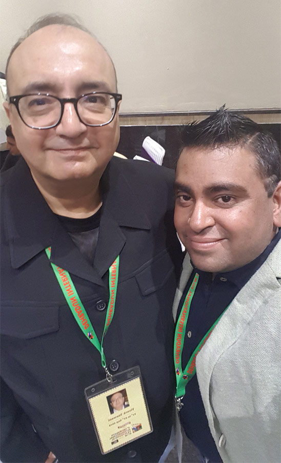 Ankit Nagpal with Vivek Vaswani at an event