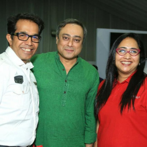 With Bollywood celebrity