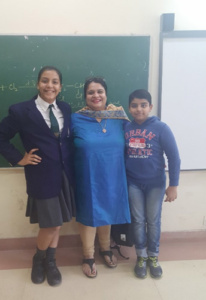 Aditi Anand with her children