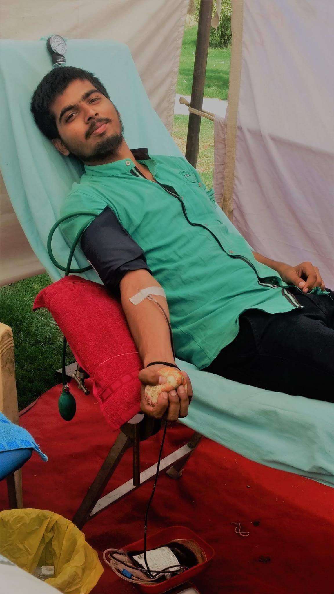 Atul Arjun blood donation