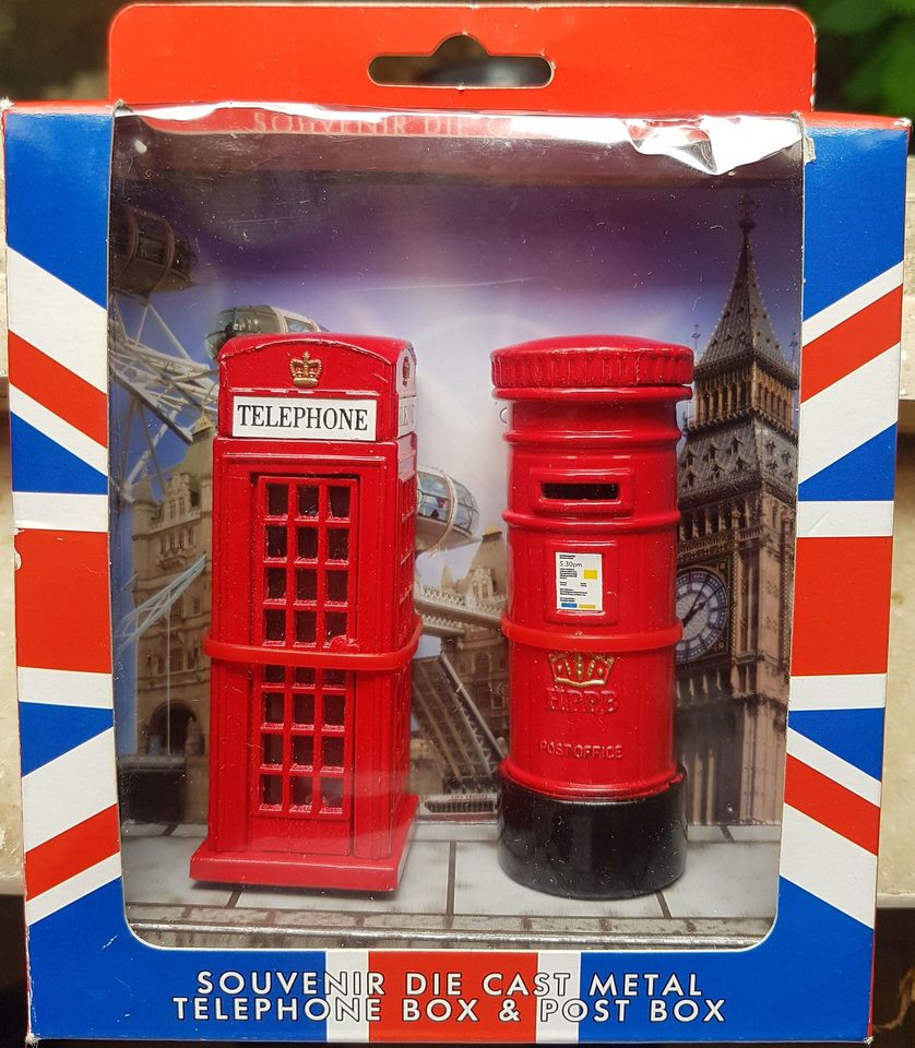 A postbox and telephone booth from London