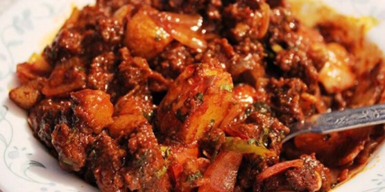 Goa Sausage cooked at home