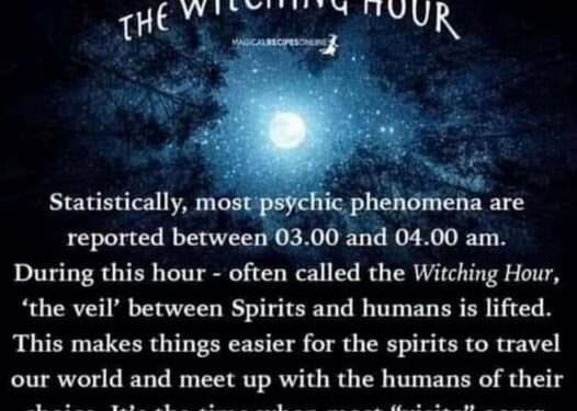 Are you awake between 3 and 4 am?