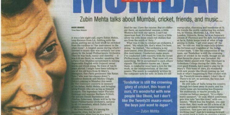 Zubin Mehta: A Parsi at Heart