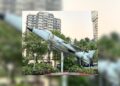 A Sea Harrier lands at Bandra…